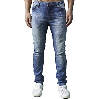 Calça Jeans Colcci Felipe Skinny Detail AV23 Azul Masculino