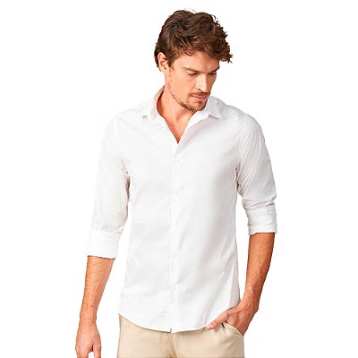 Camisa Acostamento Classic P23 Branco Masculino