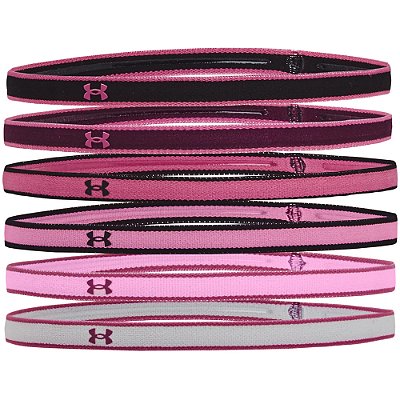 Faixa de Cabeça Under Armour Headband Mini Pack 6 Rosa Unissex