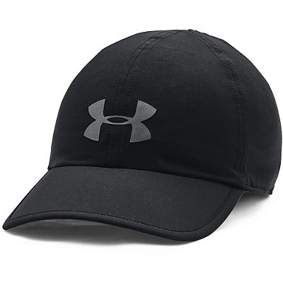 Boné Under Armour Aba Curva Run Shadow Strapback Preto
