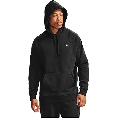 Moletom Under Armour Rival Fleece Hoodie Preto Masculino