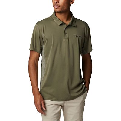 Camisa Polo Columbia Zero Ice Cirro Cool Verde Masculino