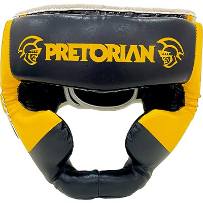 Protetor de Cabeça Pretorian Training Pro Preto e Amarelo