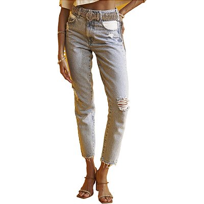 Calça Jeans Colcci Bruna Com Sarja AV23 Azul Feminino