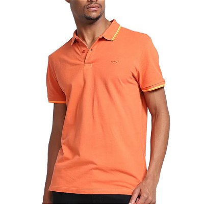 Camisa Polo Colcci Logo VE23 Laranja Masculino