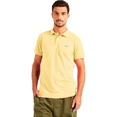 Camisa Polo Colcci Casual Logo P23 Amarelo Masculino