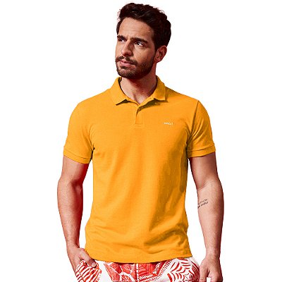 Camisa Polo Colcci Classic AV23 Amarelo Masculino