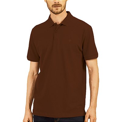 Camisa Polo Forum Muscle VE23 Marrom Masculino