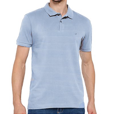 Camisa Polo Forum Muscle Azul Masculino