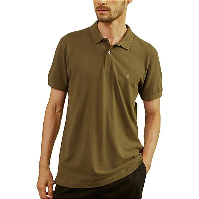 Camisa Polo Forum Muscle VE23 Verde Masculino