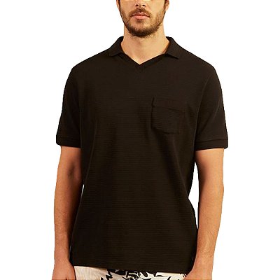 Camisa Polo Forum Box Preto Masculino