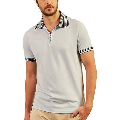 Camisa Polo Forum Muscle Azul Masculino