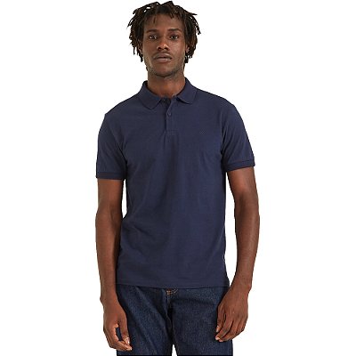 Camisa Polo Forum Muscle P23 Marinho Masculino