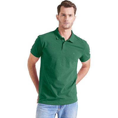Camisa Polo Forum Muscle V23 Verde Masculino