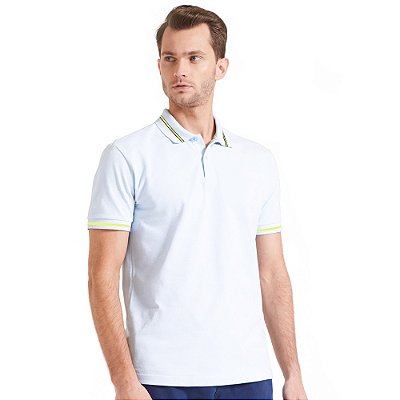 Camisa Polo Forum Listra V23 Branco Masculino