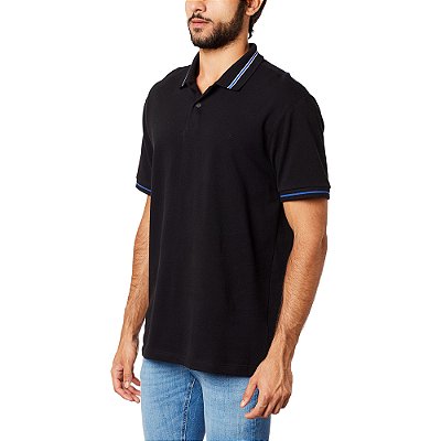 Camisa Polo Forum Listra V23 Preto Masculino