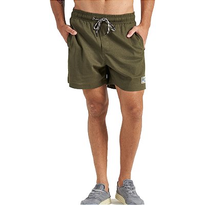 Bermuda Linho Colcci Beach Short P23 Verde Masculino