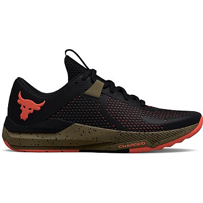 Tênis Under Armour Project Rock BSR 2 Charged Preto Masculino