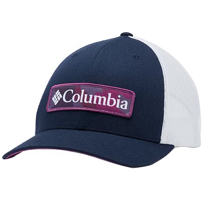 Boné Columbia Snapback Mesh Marinho e Branco