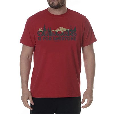 Camiseta Columbia All For Outdoors Vermelho Masculino