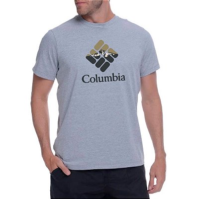 Camiseta Columbia Hood Nightscape Cinza Masculino