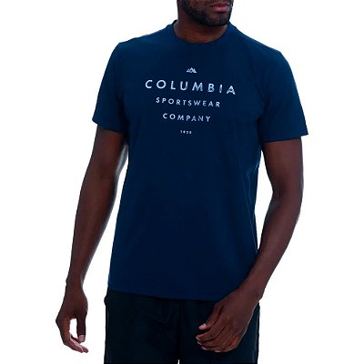 Camiseta Columbia Path Lake Graphic Marinho Masculino