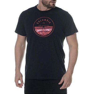 Camiseta Columbia Cycling Gear Preto Masculino