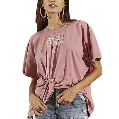 Camiseta Colcci Loose Rosa Feminino