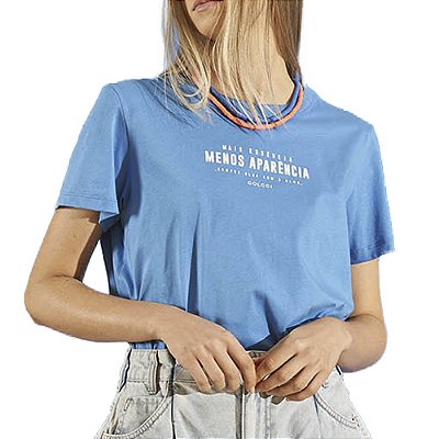 Camiseta Colcci Comfort Azul Feminino