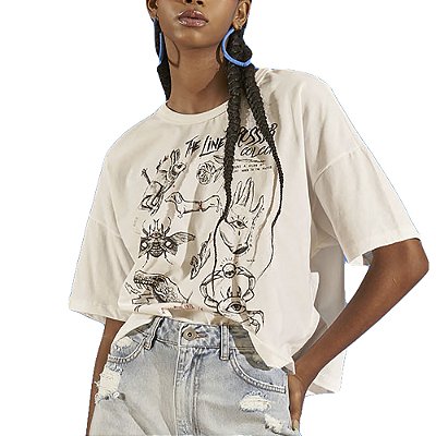 Camiseta Colcci Super Luiza Off-Shell Feminino