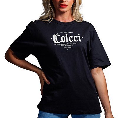 Camiseta Colcci Jamie Preto Feminino