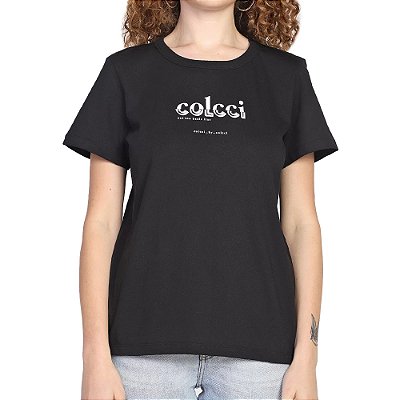Camiseta Colcci Comfort Preto Feminino