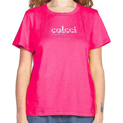 Camiseta Colcci Comfort Rosa Feminino