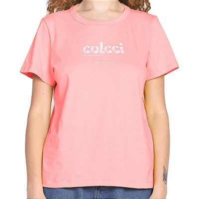 Camiseta Colcci Comfort VE23 Rosa Feminino