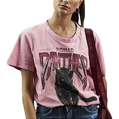Camiseta Estampada Colcci Rosa Feminino