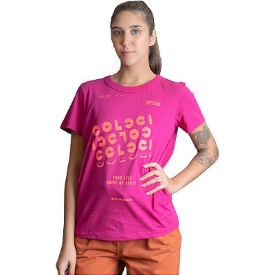 Camiseta Colcci Comfort Rosa Feminino