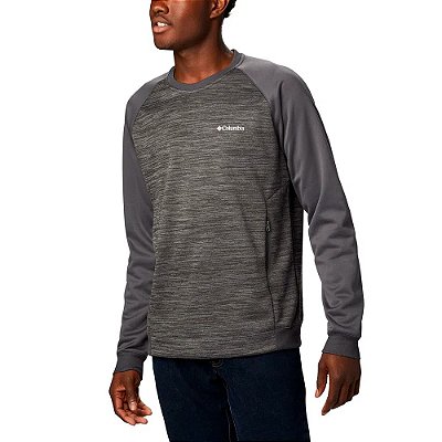 Moletom Columbia Tech Trail Midlayer Cinza Masculino