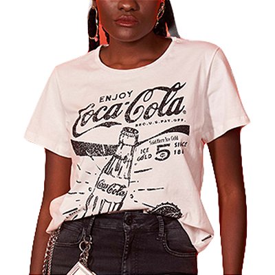Camiseta Coca Cola Comfort Off Shell Feminino