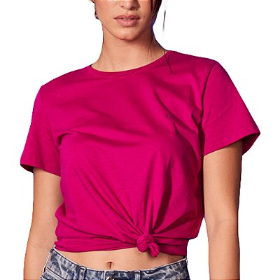Camiseta Coca Cola Comfort Rosa Feminino