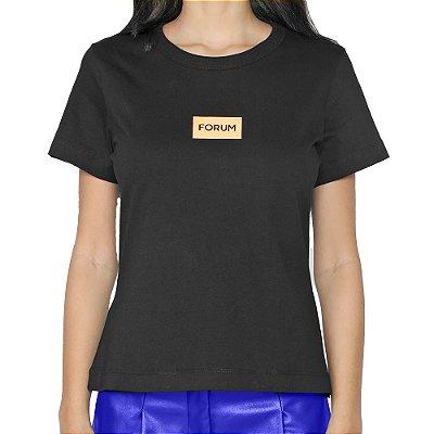 Camiseta Forum Fran Preta Feminina