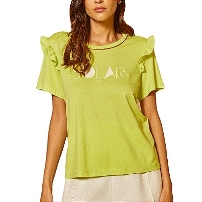 Camiseta Linho Forum Comfort Verde Feminino