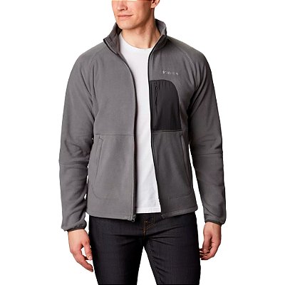 Jaqueta Columbia Rapid Expedition Full Zip Fleece Cinza Masculino