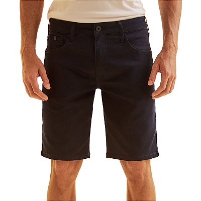 Bermuda Jeans Forum Paul Slim Azul Marinho Masculina