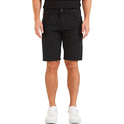 Bermuda Jeans Forum Paul Slim P23 Preto Masculino