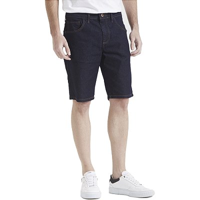 Bermuda Jeans Forum Paul Slim V23 Azul Escuro Masculino
