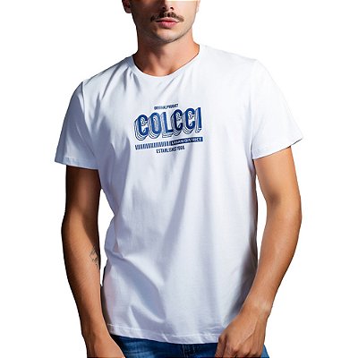 Camiseta Estampada Colcci Slim Branco Masculino