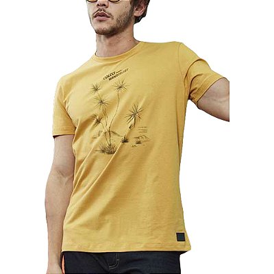 Camiseta Colcci Slim Amarelo Masculino