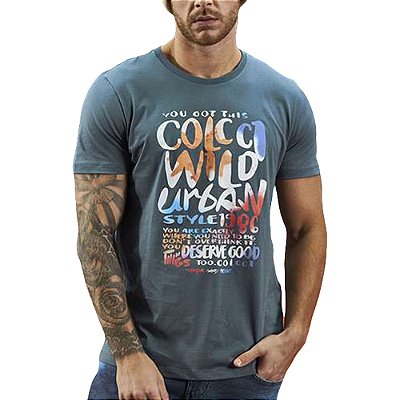 Camiseta Colcci Slim Cinza Masculino