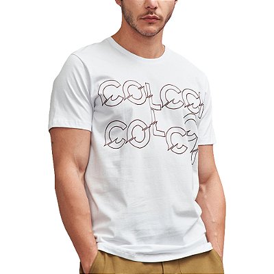 Camiseta Colcci Slim Branco Masculino