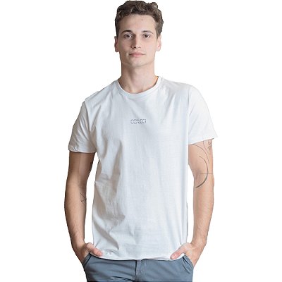 Camiseta Colcci Basic Slim PRI23 Branco Masculino